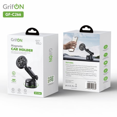 Автомобильный держатель GrifON GF-C266 магнитный черный