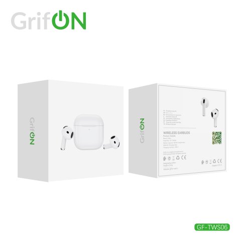 Наушники GrifON GF-TWS06 Earbuds white