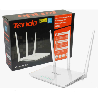 Роутер TENDA F3 300 Mбит\сек 3 антенны IPTV
