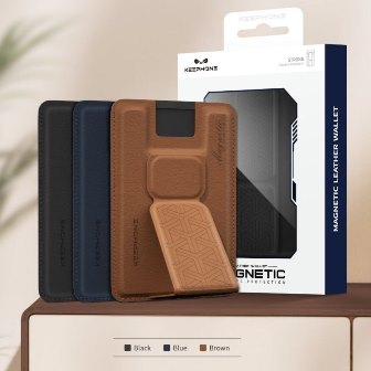 Magnetic cardholder Keephone AC-06 blue