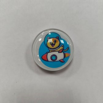 Popsocket (стекло) Baby Cat №8