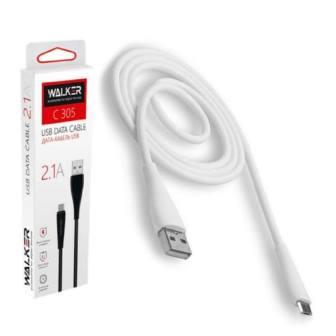 Кабель USB/Lighting WALKER C305 2.1A white