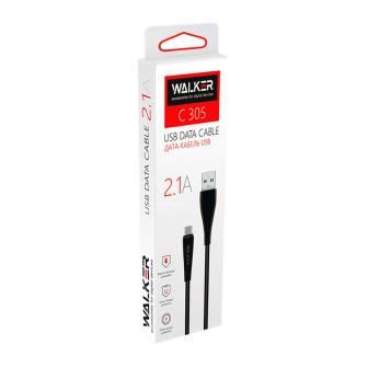 Кабель USB/Lighting WALKER C305 2.1A black