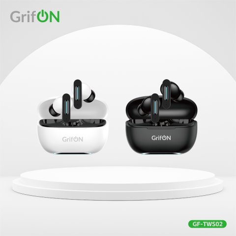 Наушники GrifON GF-TWS02 black/white