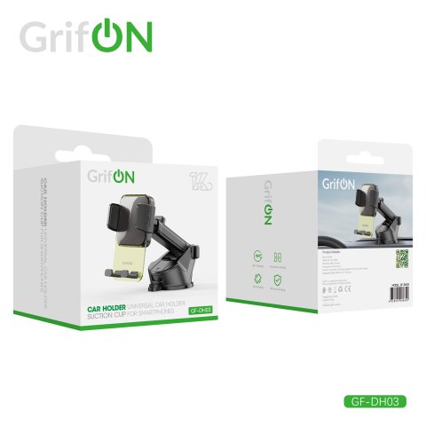 Автомобильный держатель GrifON GF-DH03 раздвижной black