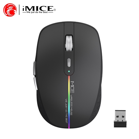 Мышь компьютерная iMICE G904 LED Rechargeable б/п black