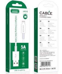 Кабель USB/Lightning Jokade JA016 5A 1m white