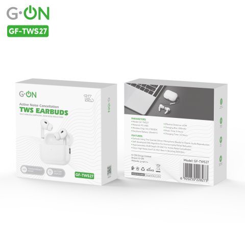 Наушники G-ON GF-TWS27 ANC вакуум white
