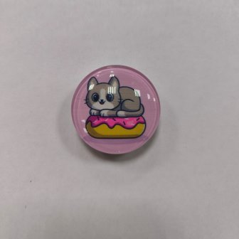 Popsocket (стекло) Baby Cat №2