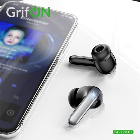 Наушники GrifON GF-TWS01 ANC+ENC BT5.3 black