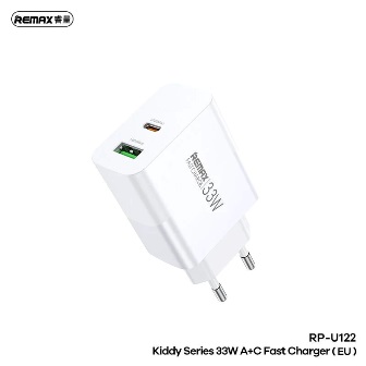 СЗУ Remax RP-U122 USB/USB-C 33W white