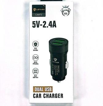 АЗУ Lenyes 2USB 2A CA873 black (раскомплект)