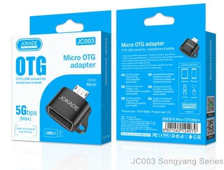 Адаптер Jokade JC003 OTG Micro USB silver