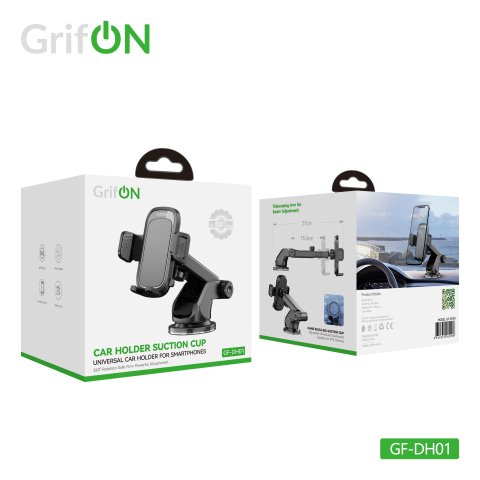 Автомобильный держатель GrifON GF-DH01 раздвижной черный